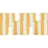 Conjunto De 6 Almofadas Para Cadeira As Riscas Amarelas E Brancas Tolve