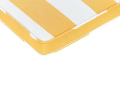 Conjunto De 6 Almofadas Para Cadeira As Riscas Amarelas E Brancas Tolve