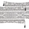 Conjunto De 2 Almofadas Preto E Branco 30 X 50 Cm Schefflera