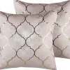 Conjunto De 2 Almofadas Rosas 45 X 45 Cm Alyssum