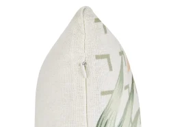 Conjunto De 2 Almofadas Verde E Creme 45 X 45 Cm Rhapis