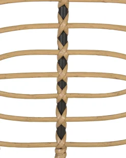 Conjunto De 4 Cadeiras De Jardim Em Rattan Cor Natural Pratello