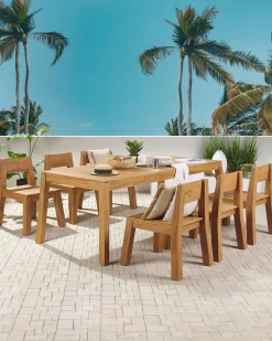 Conjunto De 6 Cadeiras De Jardim Em Madeira De Acacia Livorno