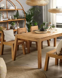 Conjunto De 6 Cadeiras De Jardim Em Madeira De Acacia Livorno