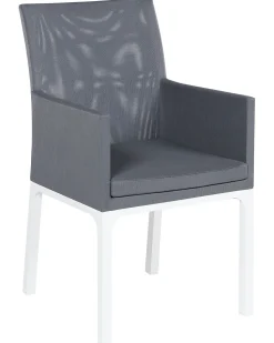 Conjunto De 6 Cadeiras De Jardim Cinzentas Bacoli