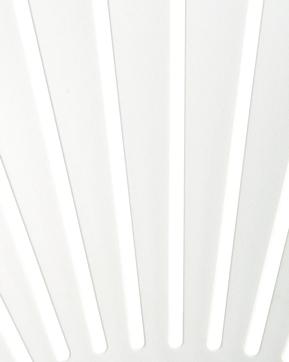 Conjunto De 4 Cadeiras De Jantar Em Plastico Branco Ostia