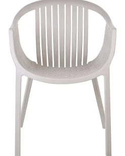 Conjunto De 4 Cadeiras De Jardim Creme Napoli