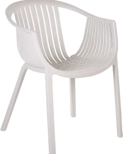 Conjunto De 4 Cadeiras De Jardim Creme Napoli