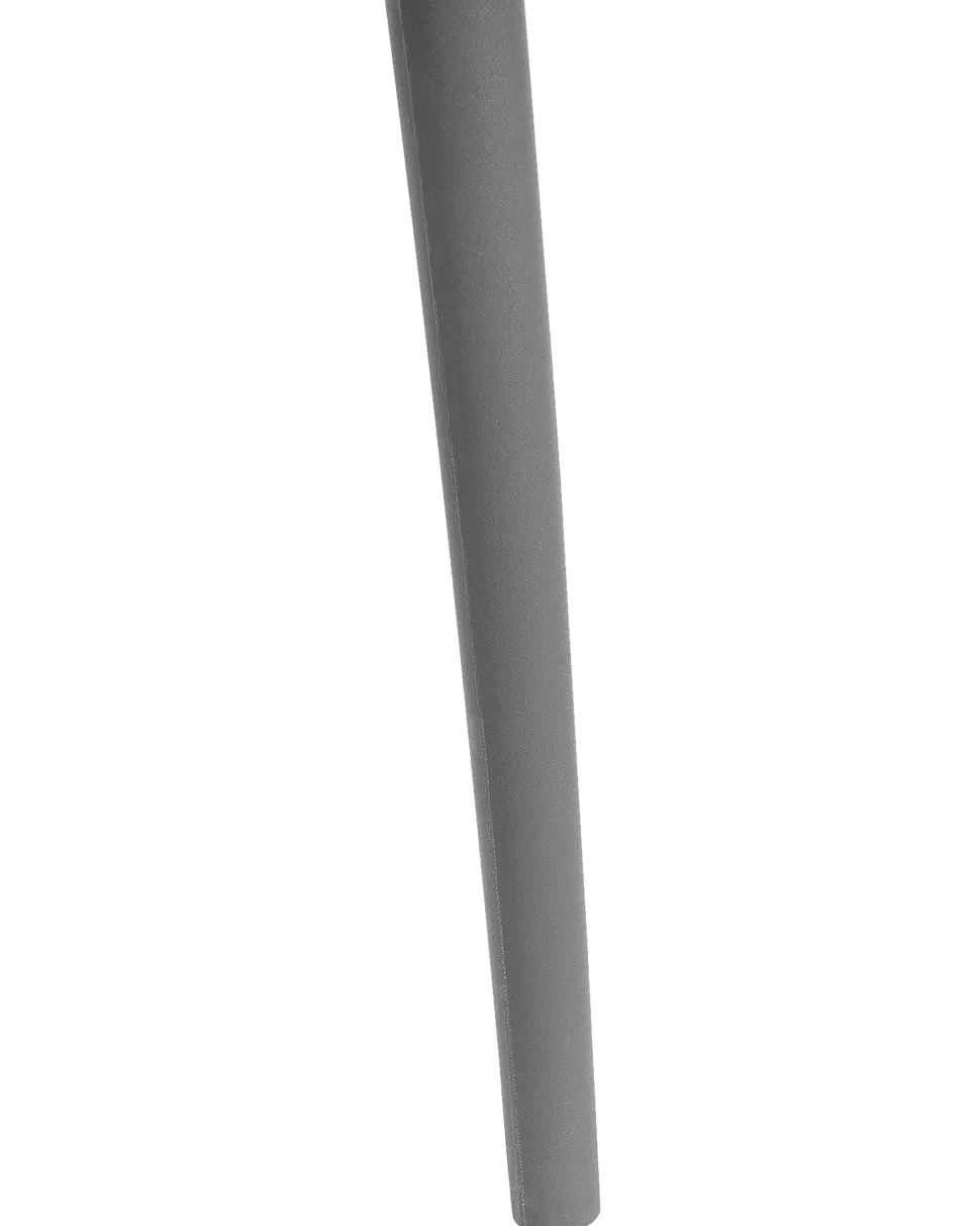 Conjunto De 8 Cadeiras De Jantar Cinzentas Escuras Gubbio