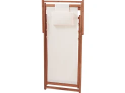 Conjunto De 2 Cadeiras De Jardim Com 2 Tecidos A Escolha Em Madeira Escura Avellino