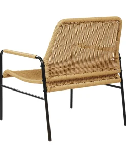 Conjunto De 2 Cadeiras De Jardim Em Rattan Natural Prasimo