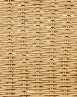 Conjunto De 2 Cadeiras De Jardim Em Rattan Natural Prasimo