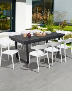 Conjunto De 8 Cadeiras De Jantar Brancas Gubbio