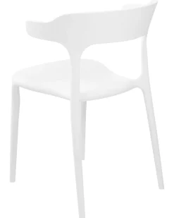 Conjunto De 8 Cadeiras De Jantar Brancas Gubbio