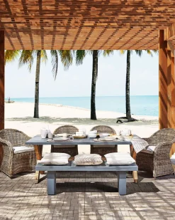 Conjunto De 2 Cadeiras De Jardim Em Rattan Cor Natural Susua