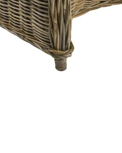 Conjunto De 2 Cadeiras De Jardim Em Rattan Cor Natural Susua