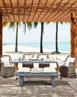 Conjunto De 2 Cadeiras De Jardim Rattan Cor Natural Maros