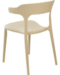 Conjunto De 4 Cadeiras De Jantar Cremes Gubbio