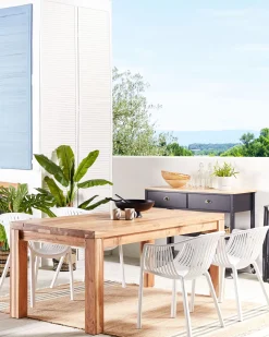 Conjunto De 4 Cadeiras De Jardim Brancas Napoli