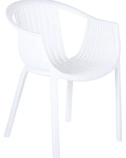 Conjunto De 4 Cadeiras De Jardim Brancas Napoli