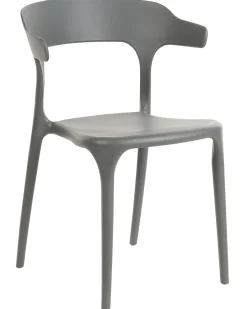 Conjunto De 8 Cadeiras De Jantar Cinzentas Gubbio