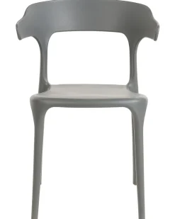 Conjunto De 8 Cadeiras De Jantar Cinzentas Gubbio