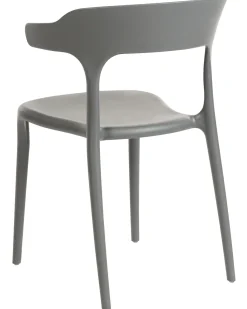 Conjunto De 8 Cadeiras De Jantar Cinzentas Gubbio