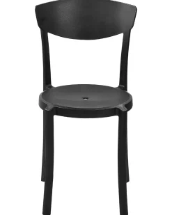 Conjunto De 8 Cadeiras De Jantar Pretas Vieste