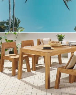 Conjunto De 4 Cadeiras De Jardim Em Madeira De Acacia Livorno