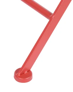 Conjunto De 2 Cadeiras De Jardim Em Metal Vermelho Scario