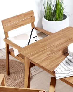 Conjunto De 4 Cadeiras Em Madeira De Acacia Clara Fornelli