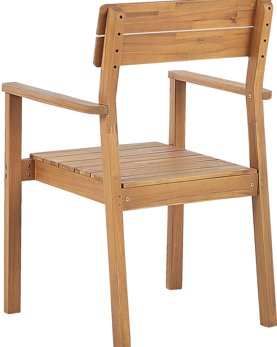 Conjunto De 4 Cadeiras Em Madeira De Acacia Clara Fornelli