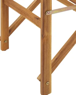 Conjunto De 2 Cadeiras Em Madeira Clara 2 Lonas Creme E Padrao Tucano Cine