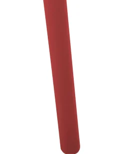 Conjunto De 4 Cadeiras Em Plastico Vermelho Pesaro