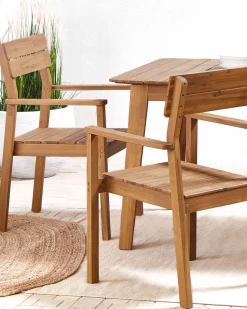 Conjunto De 6 Cadeiras Em Madeira De Acacia Clara Fornelli