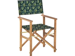 Conjunto De 2 Cadeiras Madeira Clara E 2 Lonas Cinzentas E Padrao Oliveira Cine