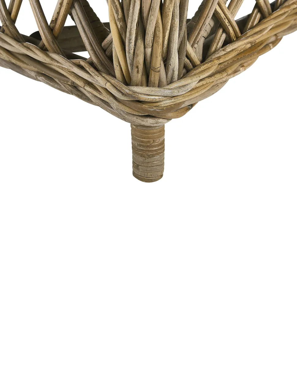 Conjunto De 2 Cadeiras Para Jardim Em Rattan Natural Ribolla
