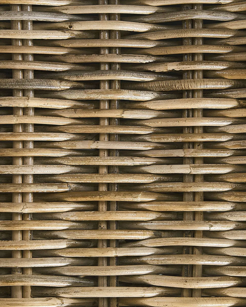 Conjunto De 2 Cadeiras Para Jardim Em Rattan Natural Ribolla