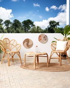 Conjunto De 2 Cadeiras Pavao Em Rattan De Cor Natural Florentine Ii