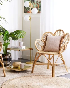 Conjunto De 2 Cadeiras Pavao Em Rattan De Cor Natural Florentine Ii