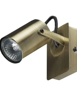 Conjunto De 2 Candeeiros De Parede Em Metal Cor De Bronze Klip