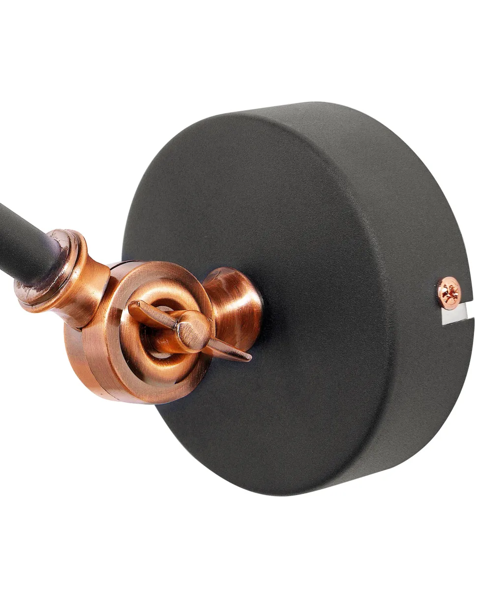 Conjunto De 2 Candeeiros De Parede Cinzento Grafite Mississippi M