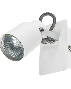 Conjunto De 2 Candeeiros De Parede Em Metal Branco Bonte