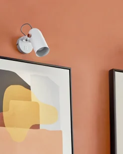 Conjunto De 2 Candeeiros De Parede Em Metal Branco Tyria