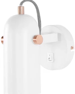 Conjunto De 2 Candeeiros De Parede Em Metal Branco Tyria