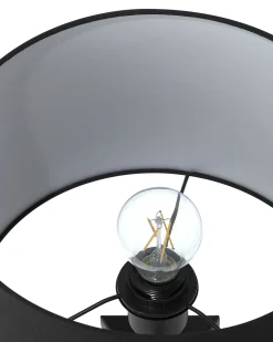 Conjunto De 2 Candeeiros De Mesa Pretos Stiletto