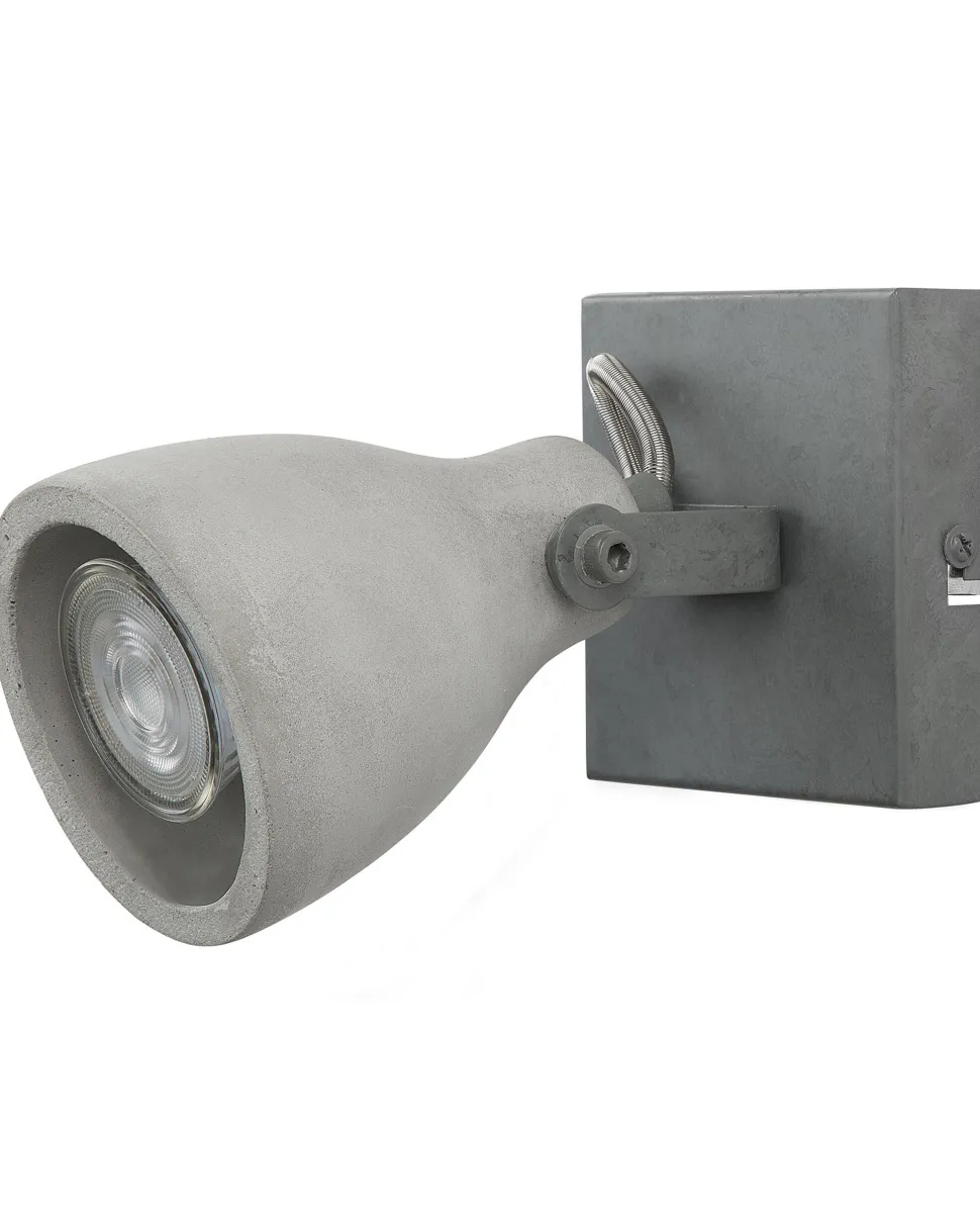 Conjunto De 2 Candeeiros De Parede Em Betao Cinzento Mistago I