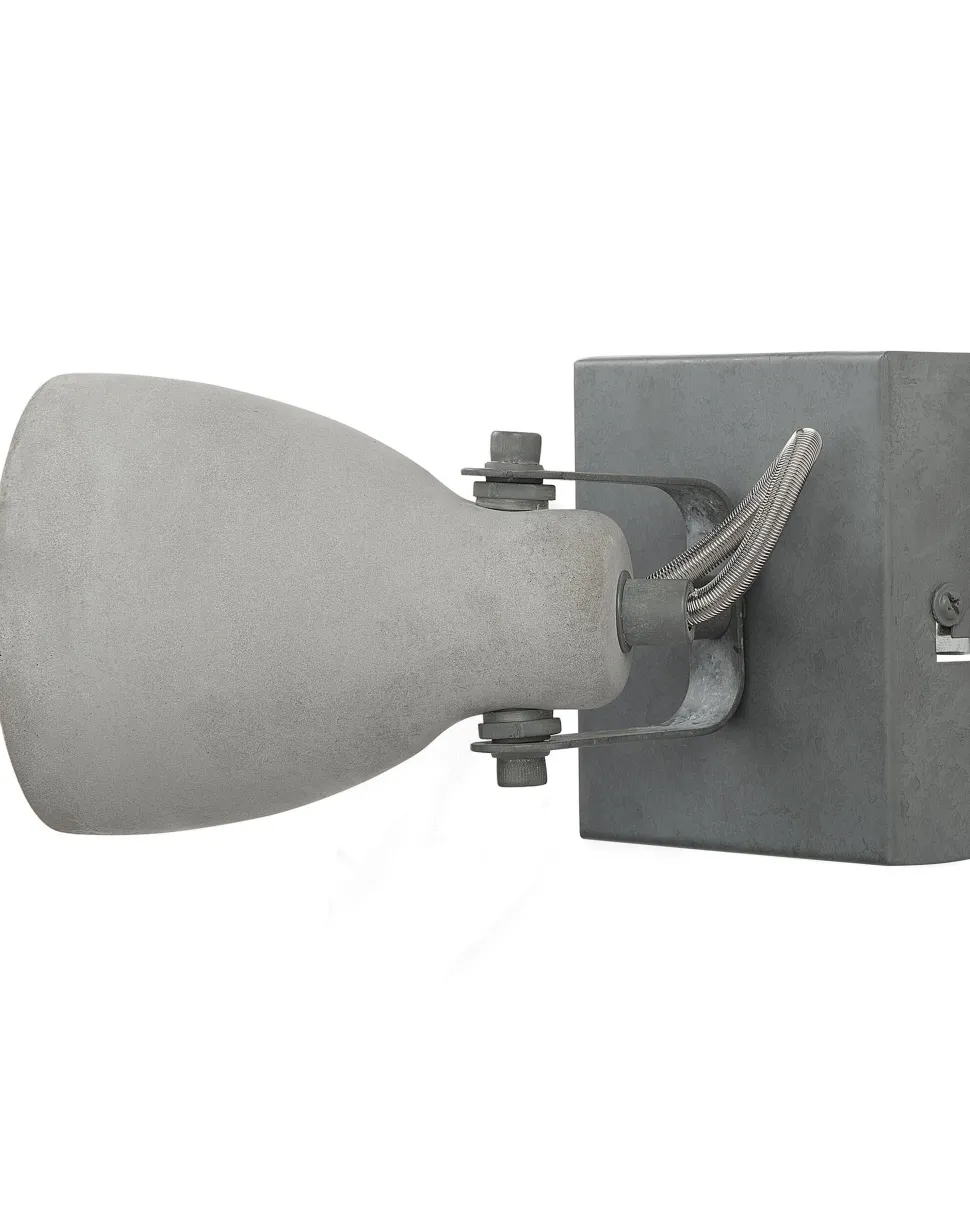 Conjunto De 2 Candeeiros De Parede Em Betao Cinzento Mistago I