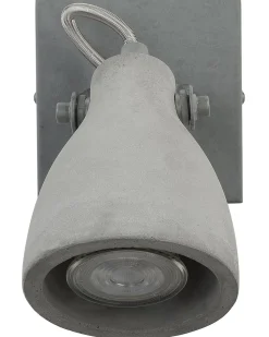 Conjunto De 2 Candeeiros De Parede Em Betao Cinzento Mistago I