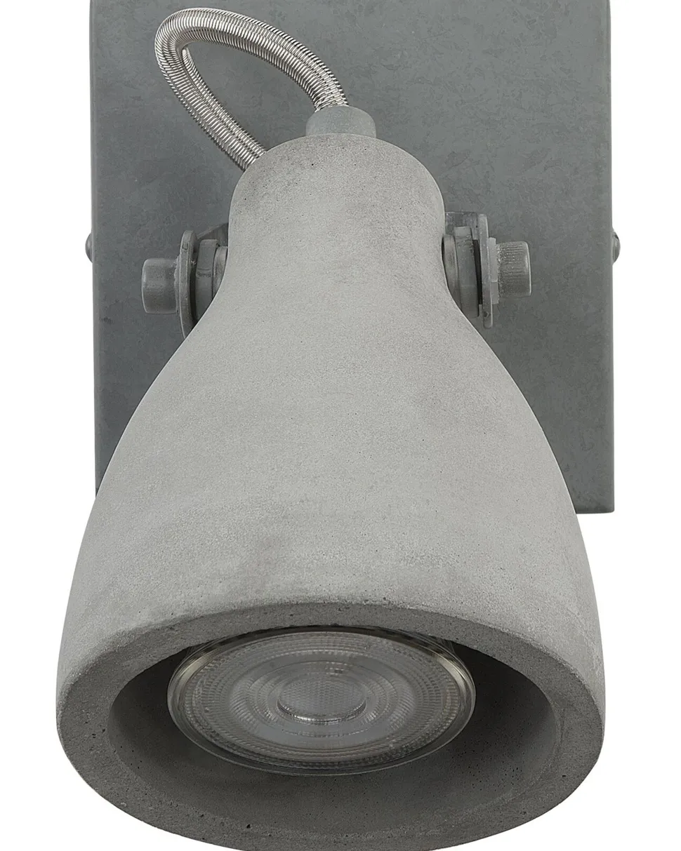 Conjunto De 2 Candeeiros De Parede Em Betao Cinzento Mistago I